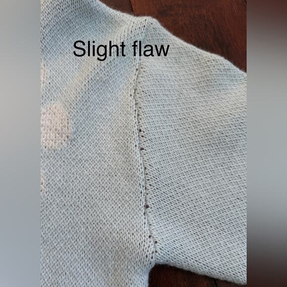 Daisies Light Blue Floral Sweater White Daisy Size XXL - Picture 9 of 10